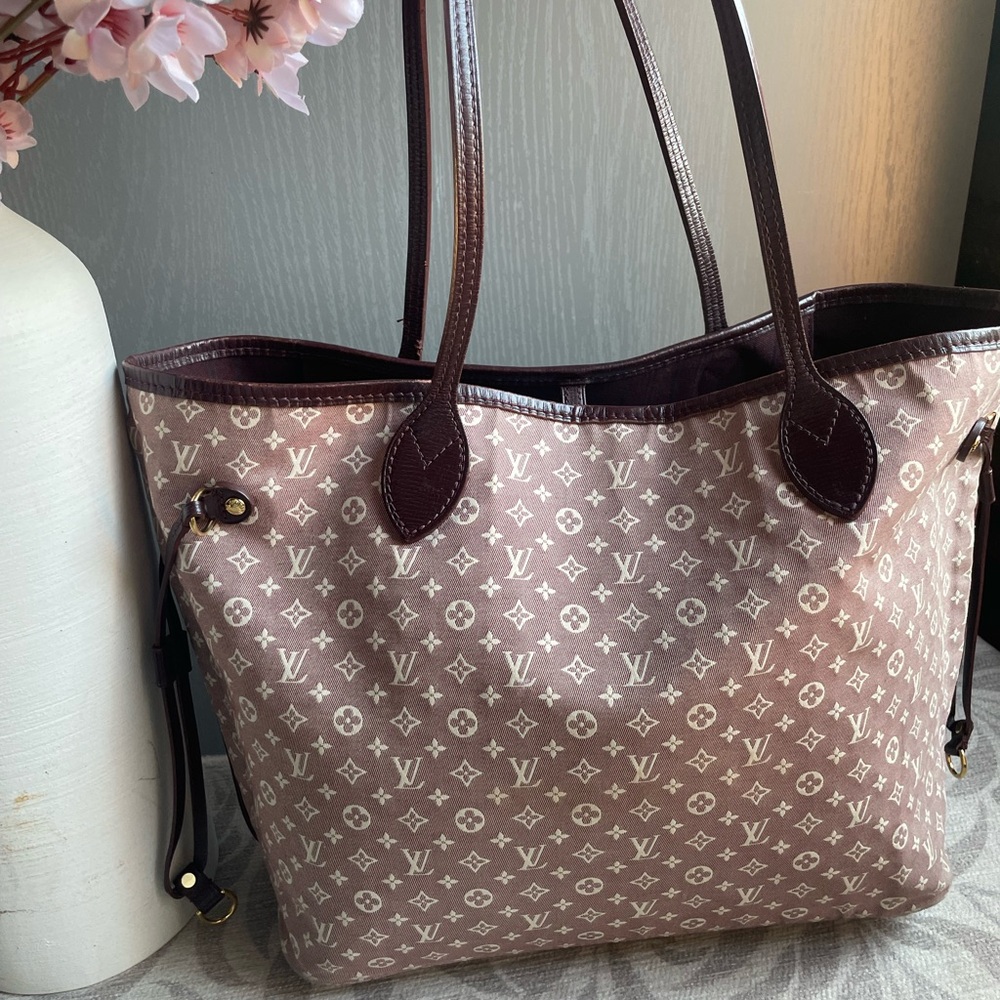 Louis Vuitton Monogram Burgundy Min Lin Neverfull MM